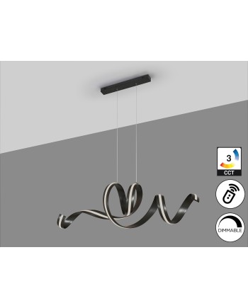 AMARA-LAMPARA HORIZONTAL-NEGRO MATE